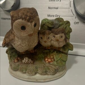 Charming Owl Family Figurine